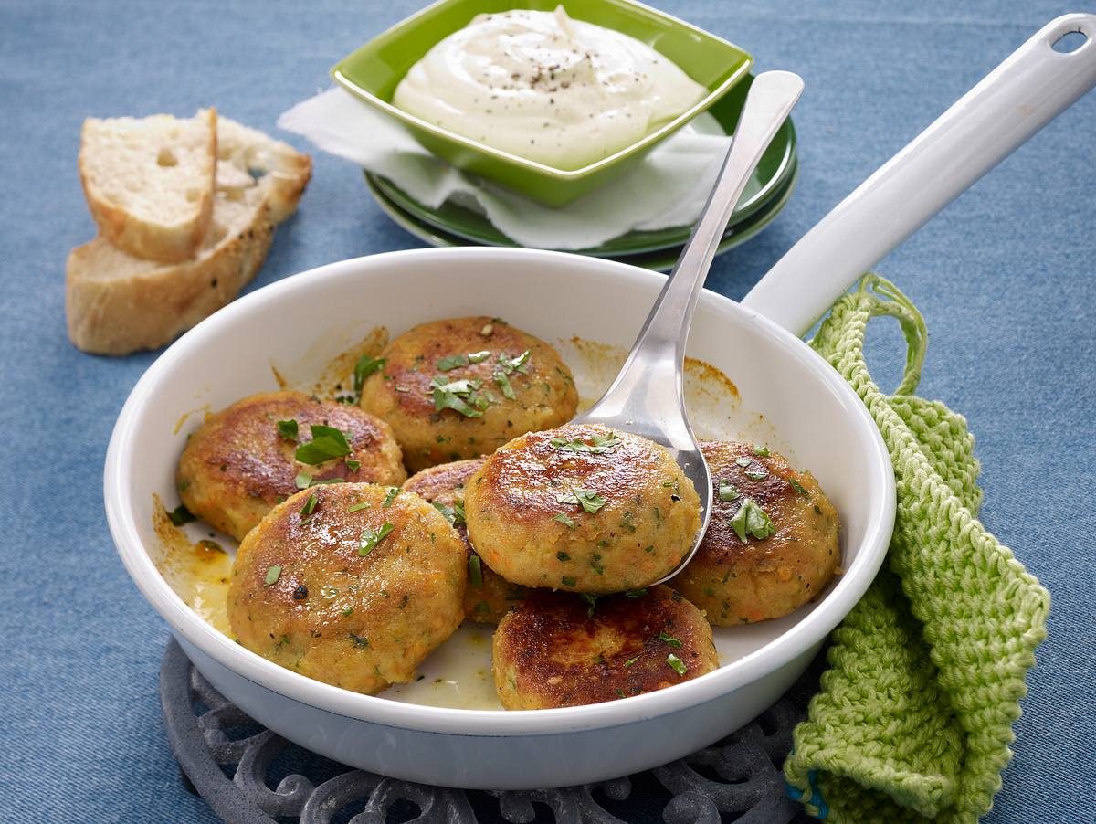 Rezept zum Einfrieren: Linsen-Bratlinge Rezept zum Einfrieren: Linsen-Bratlinge