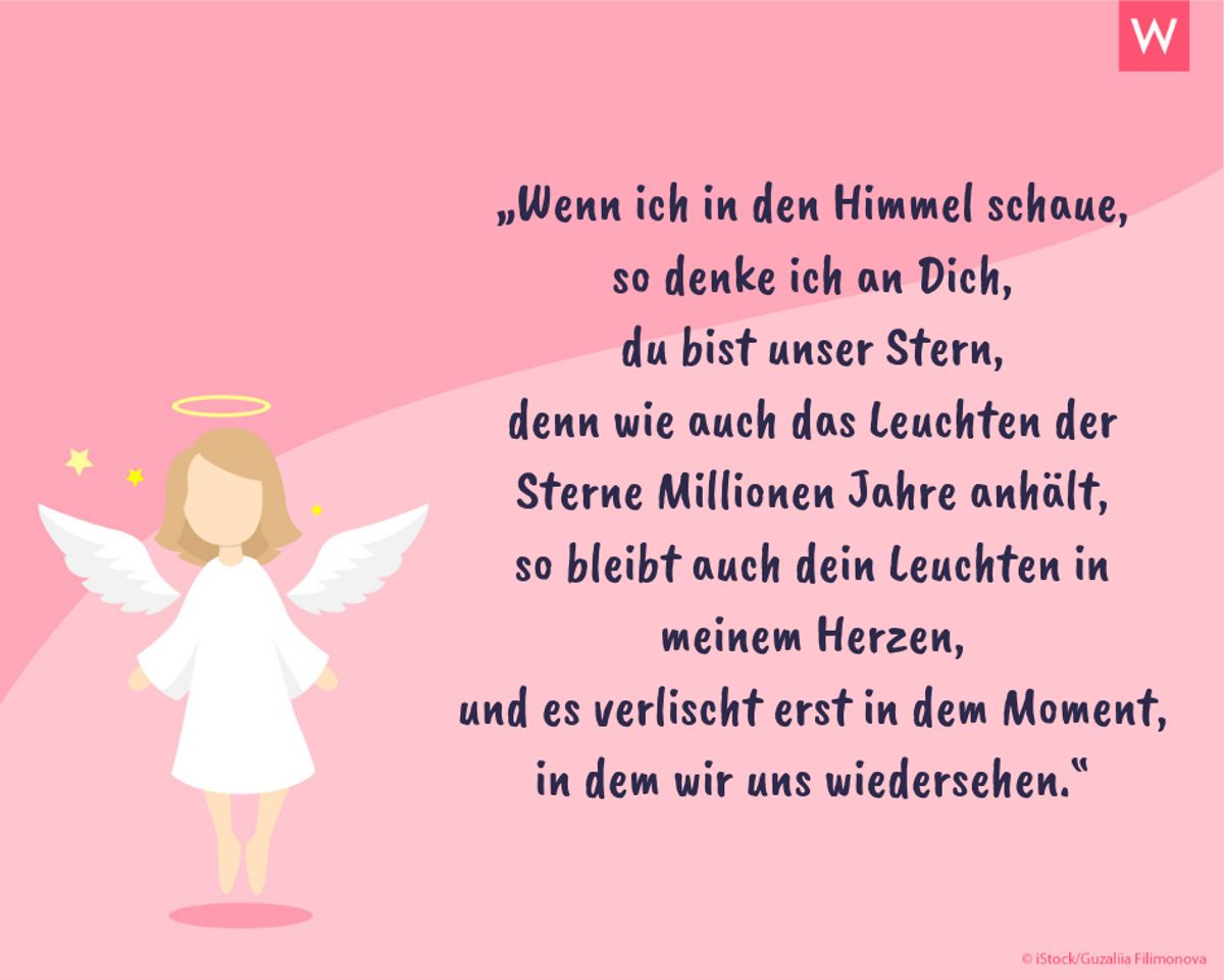 Sternenkinder-Sprüche, die Trost spenden