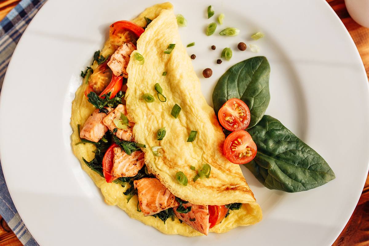 13 Weight Watchers Rezepte: Lachs-Omelett 13 Weight Watchers Rezepte: Lachs-Omelett